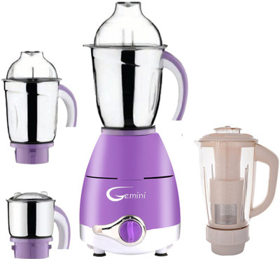 

Gemini ABS Plastic LPMA17_100 1000 W Juicer Mixer Grinder(Lavander, 4 Jars)