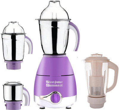 

SilentPowerSunmeet Latest Upgrade LPMG17_70 1000 W Juicer Mixer Grinder(Lavender, 4 Jars)