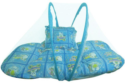 

Chhote Janab Nylon Infants BABY COTTON PADDED Mosquito Net(Blue)