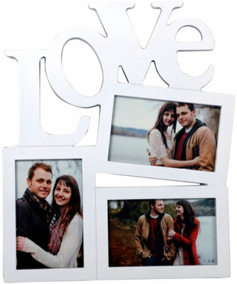 

Shree Shyam Crafts Generic Photo Frame(White, 3 Photos)