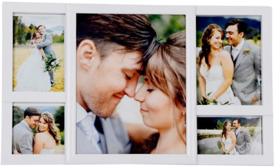 

Shree Shyam Crafts Generic Photo Frame(White, 5 Photos)