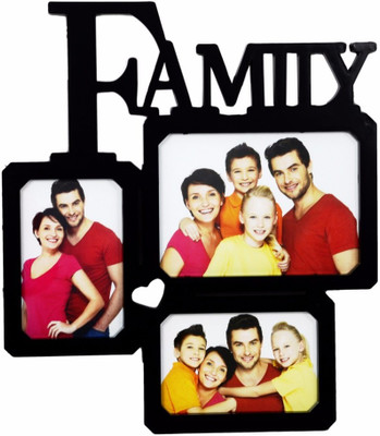 

Shree Shyam Crafts Generic Photo Frame(Black, 3 Photos)
