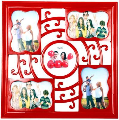

Shree Shyam Crafts Generic Photo Frame(Red, 5 Photos)