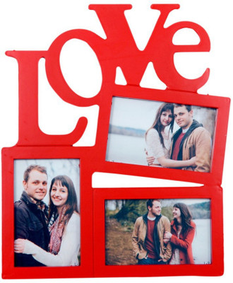 

Shree Shyam Crafts Generic Photo Frame(Red, 3 Photos)