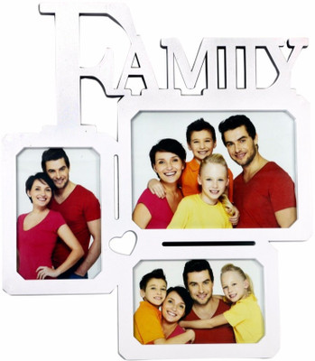 

Shree Shyam Crafts Generic Photo Frame(White, 3 Photos)