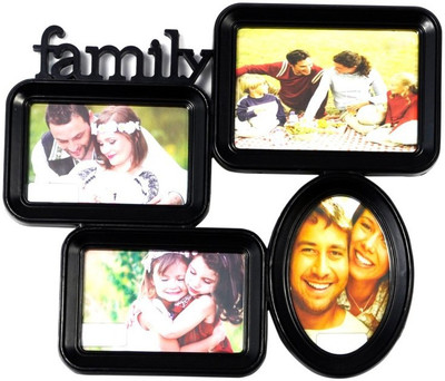 

Shree Shyam Crafts Generic Photo Frame(Black, 4 Photos)