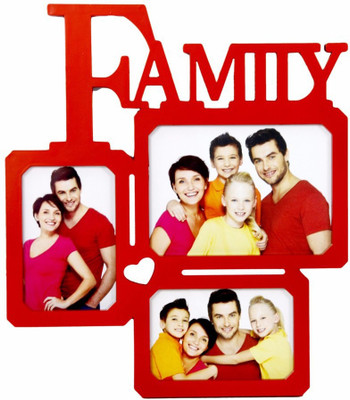 

Shree Shyam Crafts Generic Photo Frame(Red, 3 Photos)