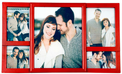 

Archies Frames Generic Photo Frame(Red, 5 Photos)