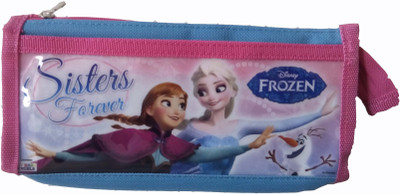 

kidoz kingdom FROZEN CHARCTOR Art CANVAS Pencil Box(Set of 1, Blue, Pink)