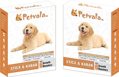 

PETVALA Petvala Dog Food Crunchy Mix Stix & Yummy Lamb Stix Premium Dog Food Chicken 800 g Dry Dog Food(Pack of 2)