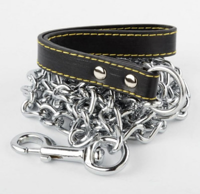 

Skora 100% Genuine Leather Dog Leash (Medium) 180 cm Dog Martingale Leash(Black)