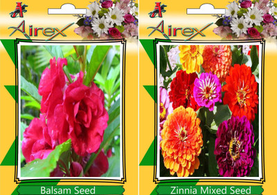 

Airex Balsam, Zinnia Mixed Seed(15 per packet)
