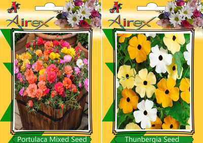 

Airex Portulaca Mixed, Thunbergia Seed(25 per packet)