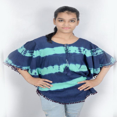 

StyleAVA CREPE Poncho, Blue