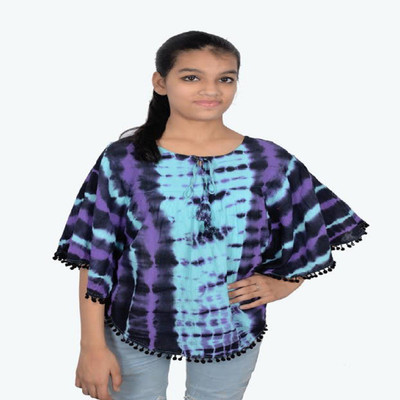 

StyleAVA CREPE Poncho, Purple