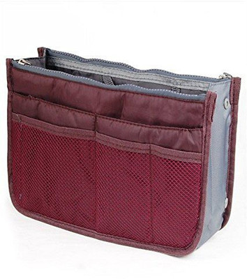 

Bagaholics Multipurpose Cosmetic Makeup Multi utility Pouch Travel Toiletry Kit Pouch(Maroon)