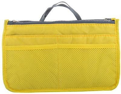 

Bagaholics Multipurpose Cosmetic Makeup Multi utility Pouch Travel Toiletry Kit Pouch(Yellow)