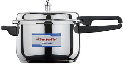 

Butterfly Blueline 5 L, 3 L Induction Bottom Pressure Cooker(Stainless Steel)
