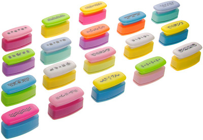 Neo Gold Leaf Punches & Punching Machines(Set Of 18, Multicolor)