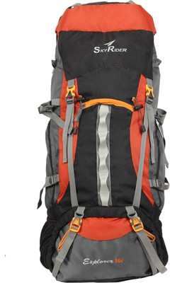 

Skyrider Explorer Rucksack - 80 L(Orange, Black, Grey), Black;grey;orange