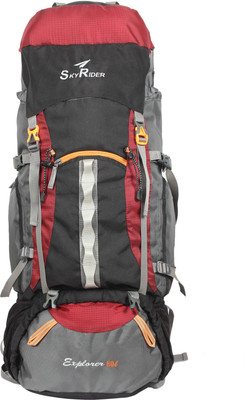 

Skyrider Explorer Rucksack - 80 L(Red, Black, Grey), Black;grey;red