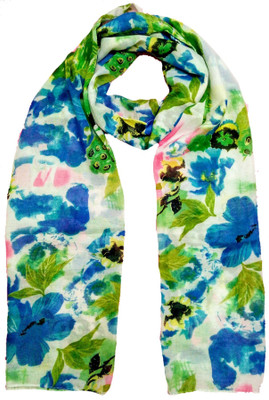 

VastraMilap Printed Cotton Girls Stole, Scarf, Multicolor
