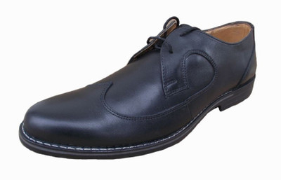 

Port Men's Leather Black Formal Shoes For Men(Black