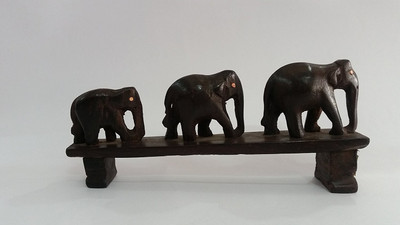 

TejasCrafts Decorative Showpiece - 8 cm(Wooden, Brown)