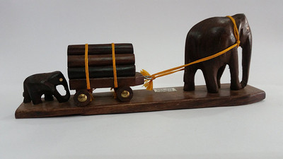 

TejasCrafts Decorative Showpiece - 9 cm(Wooden, Brown)