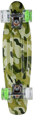 

sunset skateboard co. Camo Painted 6 inch x 22 inch Skateboard(Green, Pack of 1)