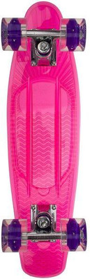

sunset skateboard co. Black Light Princess 6 inch x 22 inch Skateboard(Pink, Pack of 1)