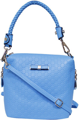 

Sandy Winds Girls Casual Blue Leatherette Hand-held Bag