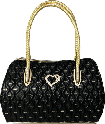 

SPLICE Girls Black PU Sling Bag