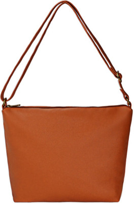 

Caliberry Women Casual Tan PU Sling Bag