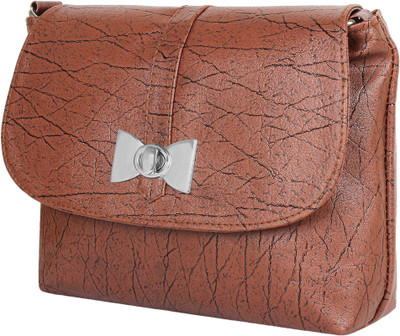 

Ayeshu Women Casual Brown PU Sling Bag