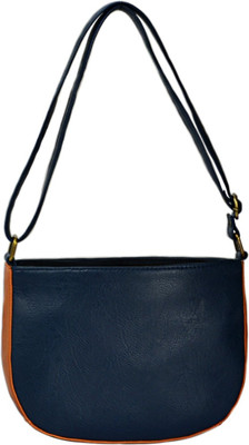 

Caliberry Women Casual Blue PU Sling Bag