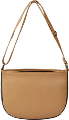 

Caliberry Women Casual Beige PU Sling Bag