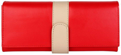 

Ayeshu Women Casual Red PU Clutch