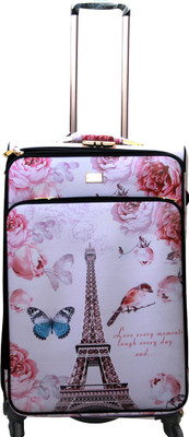 

Moladz FLAMINGOS MULTICOLOR " Expandable Cabin Luggage -  inch(Multicolor