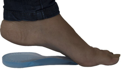 

Jsb BS40 Gel Contoured Heel Cushion with Medial Arch Support for Flat Foot (Pair) (Male) Heel Support, Light blue