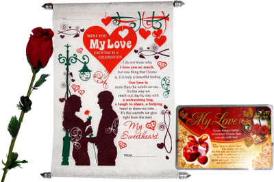 

Siddhi Gifts Artificial Flower, Greeting Card, Showpiece Gift Set