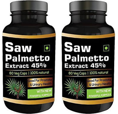 

Perennial Lifesciences Saw Palmetto Extract (Serenoa Repens) 45% Extract 60 veg 450mg capsules (combo pack of 2)(120 No)