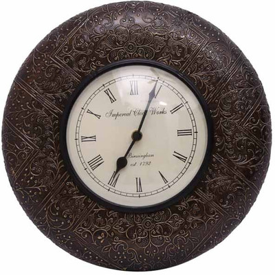 40% OFF on Indikala Analog Wall Clock(Brown, With Glass) 40% OFF on Indikala Analog Wall Clock(Brown, With Glass)