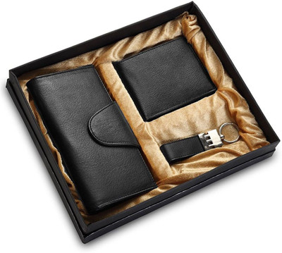 

Holboro Men Black Artificial Leather Wallet(3 Card Slots)