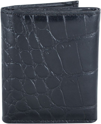 

Holboro Men Black Genuine Leather Wallet(6 Card Slots)