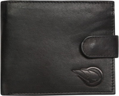 

RUGE Men Black Genuine Leather Wallet(8 Card Slots)