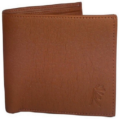 

Rosset Men Tan Artificial Leather Wallet(5 Card Slots)