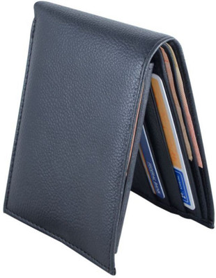 

Holboro Men Black Genuine Leather Wallet(8 Card Slots), Brown