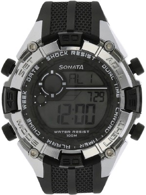 SF by Sonata Grey Dial Digital Watch for Men-NF77026PP01JK Digital Watch  - For Boys   Watches  (SF)