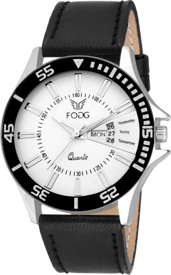 Fogg 1044-CK WH101 New Stylish Tag Date and Day Watch  - For Men   Watches  (FOGG)